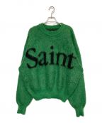 SAINT MICHAELセントマイケル）の古着「CREW NECK KNIT」｜グリーン