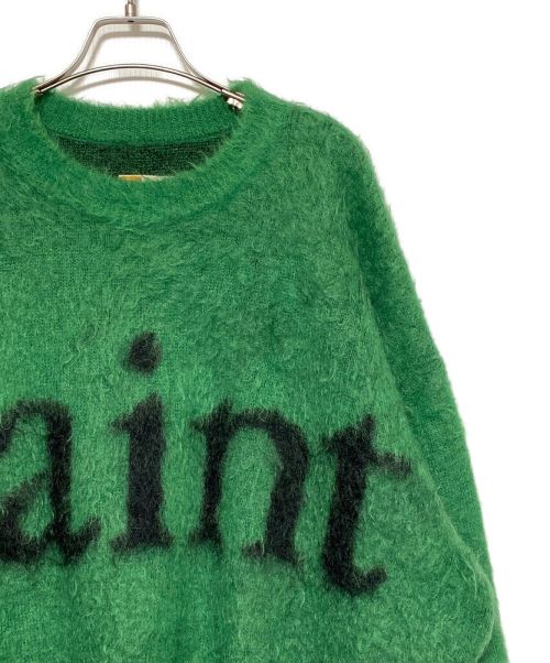 SAINT MICHAEL（セントマイケル）SAINT MICHAEL (セントマイケル) CREW NECK KNIT グリーン サイズ:XLの古着・服飾アイテム