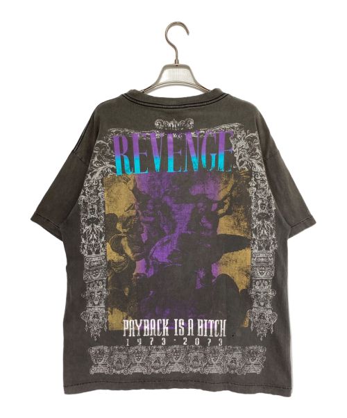 SAINT MICHAEL（セントマイケル）SAINT MICHAEL (セントマイケル) SS TEE/REVENGE/BLACK グレー サイズ:Lの古着・服飾アイテム