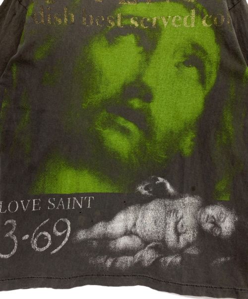 SAINT MICHAEL（セントマイケル）SAINT MICHAEL (セントマイケル) SS TEE/REVENGE/BLACK グレー サイズ:Lの古着・服飾アイテム