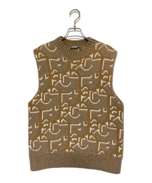 Dior（ディオール）Dior (ディオール) cactus jack (カクタス・ジャック) Oversized Sleeveless Sweater ベージュ サイズ:XSの古着・服飾アイテム