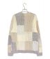 SUPREME (シュプリーム) Patchwork Cable Knit Cardigan ホワイト×グレー サイズ:S：32000円