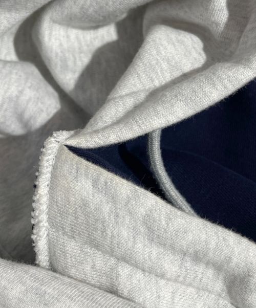 CELINE（セリーヌ）CELINE (セリーヌ) Two-tone Hoodie in Cotton Fleece(ツートーンフーディ インコットンフリース) ネイビー サイズ:Mの古着・服飾アイテム