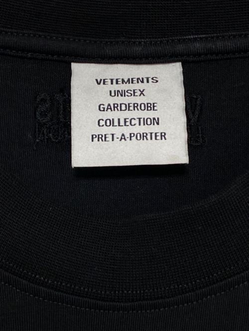 VETEMENTS（ヴェトモン）VETEMENTS (ヴェトモン) Show Me Your Vetements T-Shirt ブラック サイズ:Sの古着・服飾アイテム