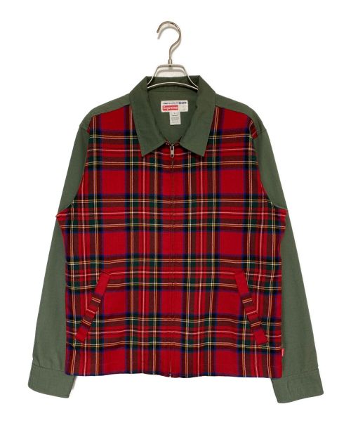 SUPREME（シュプリーム）SUPREME (シュプリーム) COMME des GARCONS SHIRT (コムデギャルソンシャツ) Work Jacket レッド サイズ:Mの古着・服飾アイテム