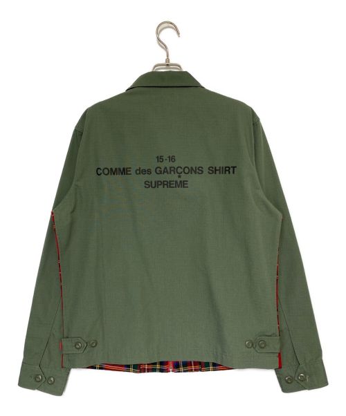 SUPREME（シュプリーム）SUPREME (シュプリーム) COMME des GARCONS SHIRT (コムデギャルソンシャツ) Work Jacket レッド サイズ:Mの古着・服飾アイテム