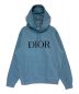 Dior（ディオール）の古着「ロゴ刺繍パーカー」｜ブルー