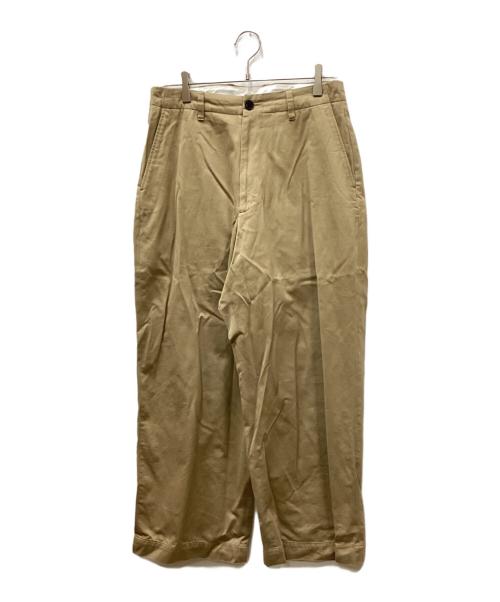 UNIVERSAL PRODUCTS.（ユニバーサルプロダクツ）UNIVERSAL PRODUCTS. (ユニバーサルプロダクツ) no tuck wide chino/ノータックワイドチノ カーキ サイズ:2の古着・服飾アイテム