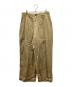 UNIVERSAL PRODUCTS.（ユニバーサルプロダクツ）の古着「no tuck wide chino/ノータックワイドチノ」｜カーキ
