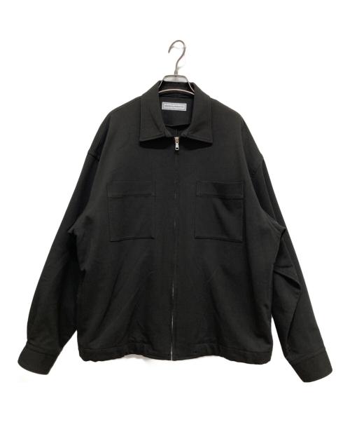 UNIVERSAL PRODUCTS.（ユニバーサルプロダクツ）UNIVERSAL PRODUCTS. (ユニバーサルプロダクツ) DOUBLE CLOTH ZIP FRONT BLOUSON ブラック サイズ:3の古着・服飾アイテム
