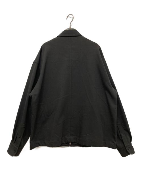 UNIVERSAL PRODUCTS.（ユニバーサルプロダクツ）UNIVERSAL PRODUCTS. (ユニバーサルプロダクツ) DOUBLE CLOTH ZIP FRONT BLOUSON ブラック サイズ:3の古着・服飾アイテム
