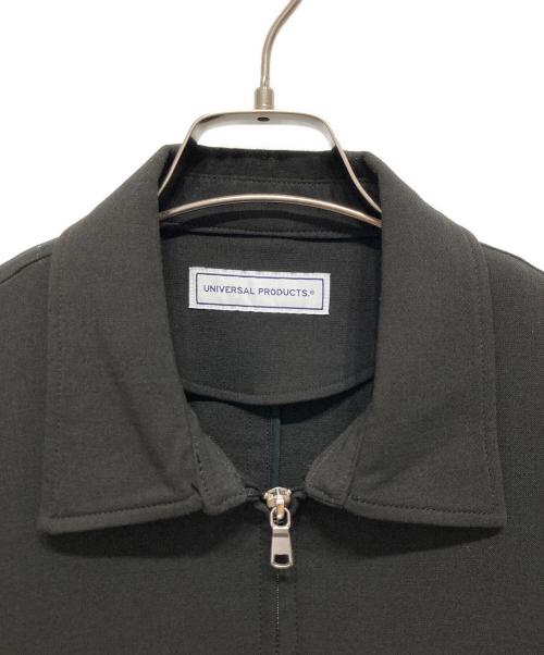 UNIVERSAL PRODUCTS.（ユニバーサルプロダクツ）UNIVERSAL PRODUCTS. (ユニバーサルプロダクツ) DOUBLE CLOTH ZIP FRONT BLOUSON ブラック サイズ:3の古着・服飾アイテム