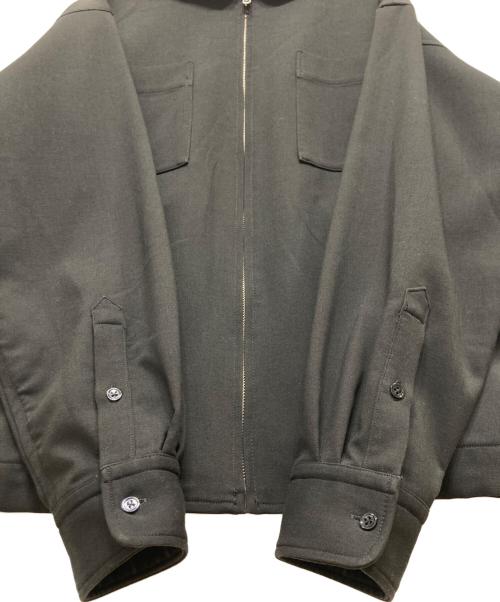 UNIVERSAL PRODUCTS.（ユニバーサルプロダクツ）UNIVERSAL PRODUCTS. (ユニバーサルプロダクツ) DOUBLE CLOTH ZIP FRONT BLOUSON ブラック サイズ:3の古着・服飾アイテム