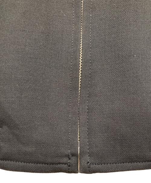 UNIVERSAL PRODUCTS.（ユニバーサルプロダクツ）UNIVERSAL PRODUCTS. (ユニバーサルプロダクツ) DOUBLE CLOTH ZIP FRONT BLOUSON ブラック サイズ:3の古着・服飾アイテム