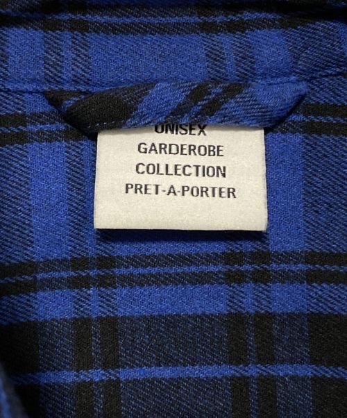 VETEMENTS（ヴェトモン）VETEMENTS (ヴェトモン) チェックシャツ ブルー×パープル サイズ:Sの古着・服飾アイテム