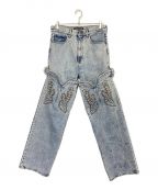 Y. PROJECTワイプロジェクト）の古着「COWBOY CUFF JEANS」｜インディゴ