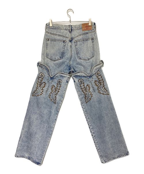 Y. PROJECT（ワイプロジェクト）Y. PROJECT (ワイプロジェクト) COWBOY CUFF JEANS インディゴ サイズ:33の古着・服飾アイテム