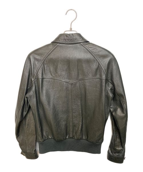 Saint Laurent Paris（サンローランパリ）Saint Laurent Paris (サンローランパリ) シングルレザージャケット ブラック サイズ:44の古着・服飾アイテム