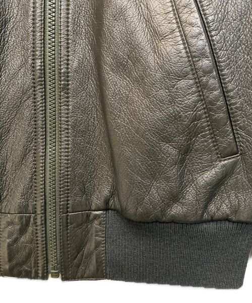 Saint Laurent Paris（サンローランパリ）Saint Laurent Paris (サンローランパリ) シングルレザージャケット ブラック サイズ:44の古着・服飾アイテム