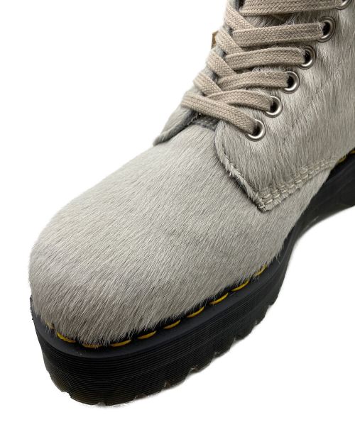 RICK OWENS（リックオウエンス）RICK OWENS (リックオウエンス) Dr.Martens (ドクターマーチン) QUAD SOLE CALF LENGTH BOOT ホワイト サイズ:UK9の古着・服飾アイテム