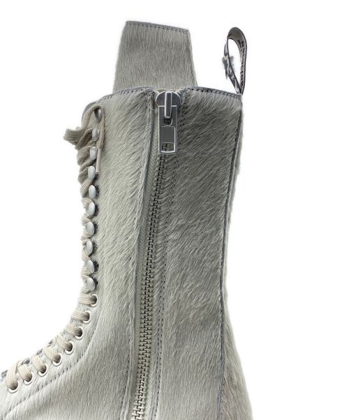 RICK OWENS（リックオウエンス）RICK OWENS (リックオウエンス) Dr.Martens (ドクターマーチン) QUAD SOLE CALF LENGTH BOOT ホワイト サイズ:UK9の古着・服飾アイテム