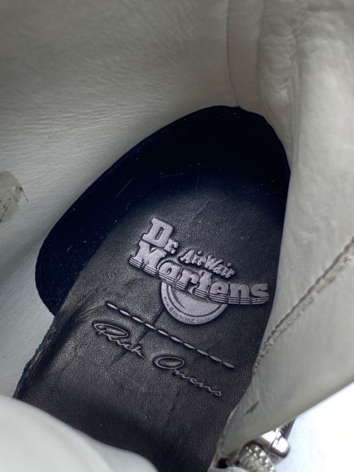 RICK OWENS（リックオウエンス）RICK OWENS (リックオウエンス) Dr.Martens (ドクターマーチン) QUAD SOLE CALF LENGTH BOOT ホワイト サイズ:UK9の古着・服飾アイテム