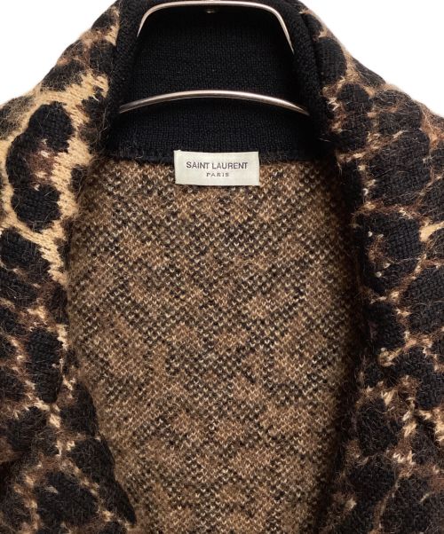 Saint Laurent Paris（サンローランパリ）Saint Laurent Paris (サンローランパリ) leopard fur coat（レオパードファーコート） ブラウン サイズ:Mの古着・服飾アイテム