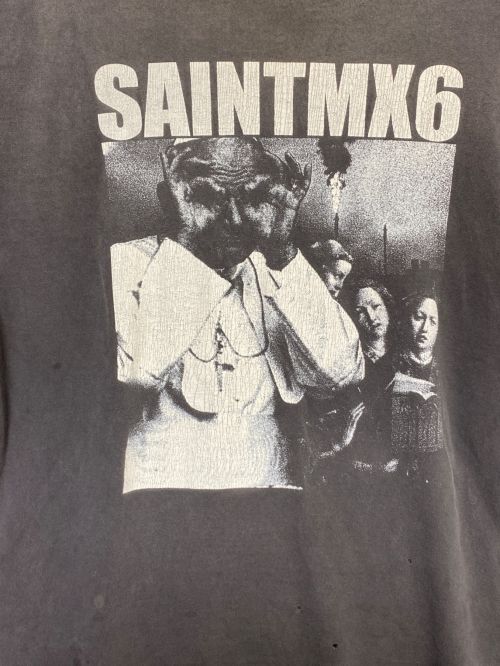 SAINT MICHAEL（セントマイケル）SAINT MICHAEL (セントマイケル) LS TEE SAINT MX6 グレー サイズ:Lの古着・服飾アイテム