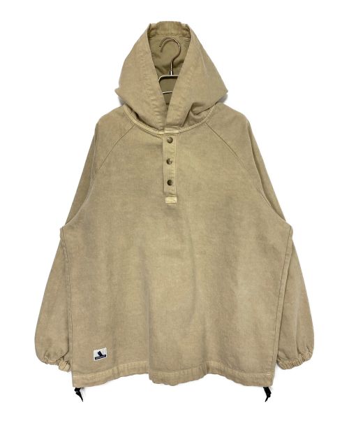 DESCENDANT（ディセンダント）DESCENDANT (ディセンダント) MOLE HOODED LS SHIRT PIGMENT DYE ベージュ サイズ:3の古着・服飾アイテム