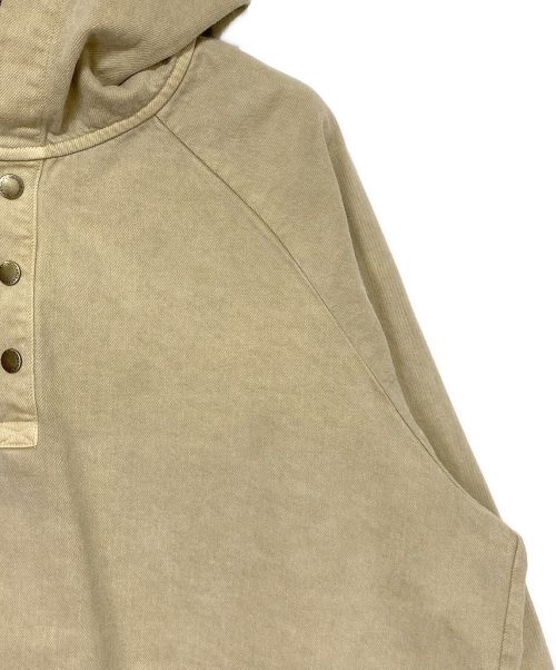 DESCENDANT（ディセンダント）DESCENDANT (ディセンダント) MOLE HOODED LS SHIRT PIGMENT DYE ベージュ サイズ:3の古着・服飾アイテム