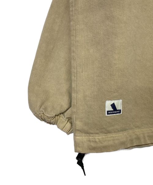 DESCENDANT（ディセンダント）DESCENDANT (ディセンダント) MOLE HOODED LS SHIRT PIGMENT DYE ベージュ サイズ:3の古着・服飾アイテム