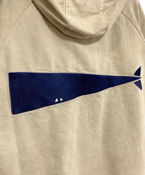 DESCENDANT（ディセンダント）DESCENDANT (ディセンダント) MOLE HOODED LS SHIRT PIGMENT DYE ベージュ サイズ:3の古着・服飾アイテム