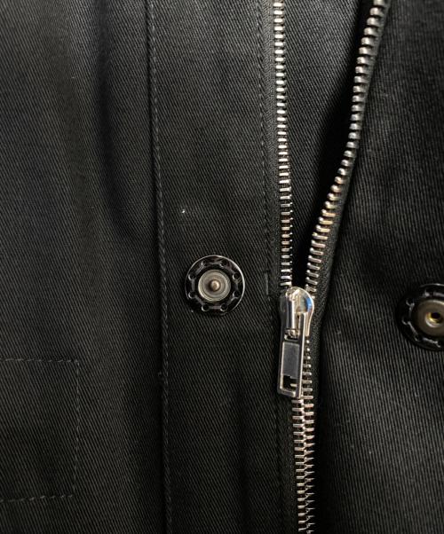 RAF SIMONS（ラフシモンズ）RAF SIMONS (ラフシモンズ) コラージュバックプリント フードロングコート ブラック サイズ:48の古着・服飾アイテム