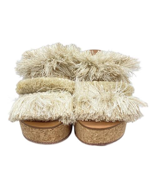 Pippichic（ピッピシック）Pippichic (ピッピシック) ウェッジソールサンダル ホワイト サイズ:37 未使用品の古着・服飾アイテム