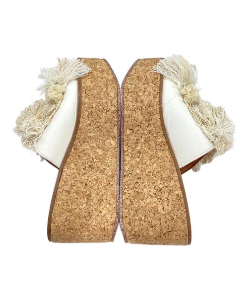 Pippichic（ピッピシック）Pippichic (ピッピシック) ウェッジソールサンダル ホワイト サイズ:37 未使用品の古着・服飾アイテム