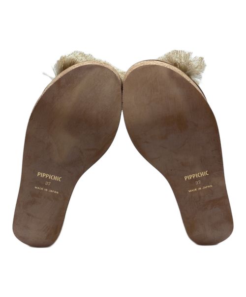 Pippichic（ピッピシック）Pippichic (ピッピシック) ウェッジソールサンダル ホワイト サイズ:37の古着・服飾アイテム