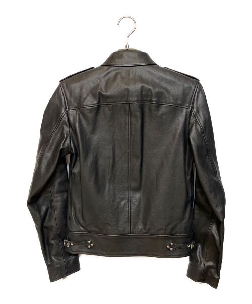 Saint Laurent Paris（サンローランパリ）Saint Laurent Paris (サンローランパリ) スタッズデザインライダースジャケット ブラック サイズ:44の古着・服飾アイテム
