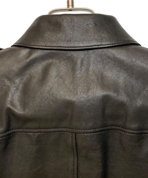 Saint Laurent Paris（サンローランパリ）Saint Laurent Paris (サンローランパリ) スタッズデザインライダースジャケット ブラック サイズ:44の古着・服飾アイテム