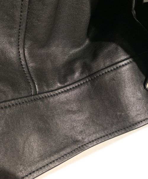 Saint Laurent Paris（サンローランパリ）Saint Laurent Paris (サンローランパリ) スタッズデザインライダースジャケット ブラック サイズ:44の古着・服飾アイテム