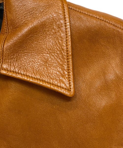 Saint Laurent Paris（サンローランパリ）Saint Laurent Paris (サンローランパリ) ウエスタンレザージャケット ブラウン サイズ:44の古着・服飾アイテム