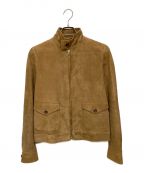 Saint Laurent Parisサンローランパリ）の古着「スウェードレザージャケット」｜ブラウン