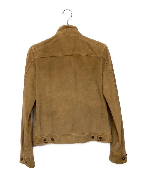 Saint Laurent Paris（サンローランパリ）Saint Laurent Paris (サンローランパリ) スウェードレザージャケット ブラウン サイズ:44の古着・服飾アイテム