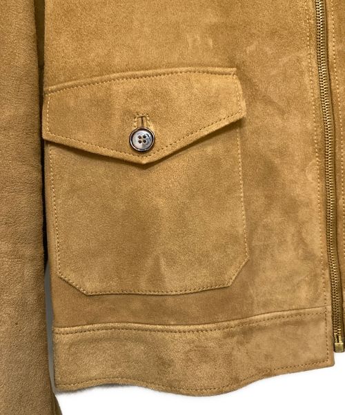 Saint Laurent Paris（サンローランパリ）Saint Laurent Paris (サンローランパリ) スウェードレザージャケット ブラウン サイズ:44の古着・服飾アイテム