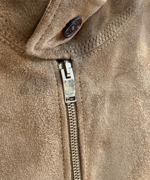 Saint Laurent Paris（サンローランパリ）Saint Laurent Paris (サンローランパリ) スウェードレザージャケット ブラウン サイズ:44の古着・服飾アイテム