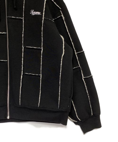 SUPREME（シュプリーム）SUPREME (シュプリーム) Faux Shearling Zip Up Hooded Sweatshirt ブラック サイズ:Mの古着・服飾アイテム
