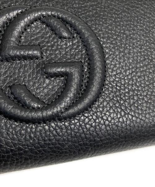 GUCCI（グッチ）GUCCI (グッチ) ラウンドファスナー財布 ブラック サイズ:-の古着・服飾アイテム