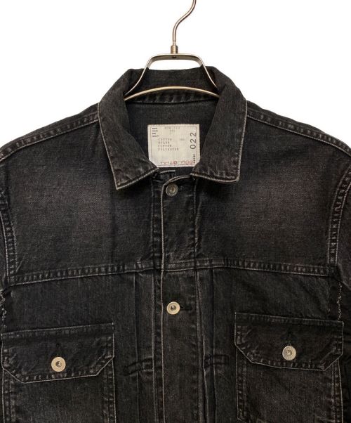 sacai（サカイ）sacai (サカイ) Denim x MA-1 Jacket(デニム×エムエーワンジャケット) ブラック サイズ:2の古着・服飾アイテム