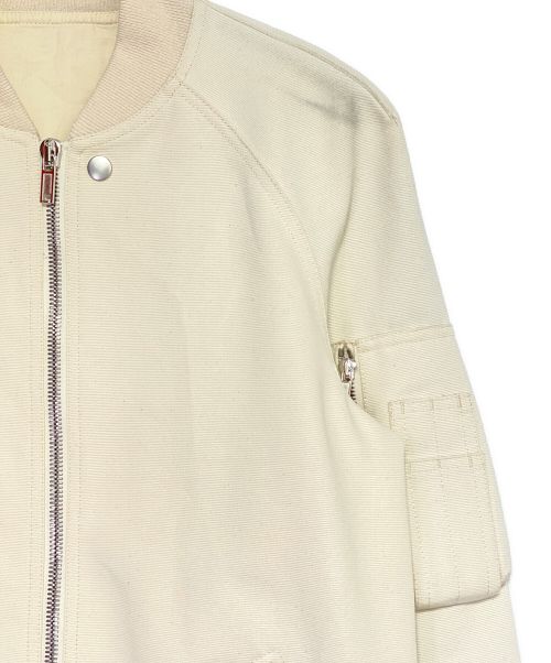 RICK OWENS（リックオウエンス）RICK OWENS (リックオウエンス) Raglan Bomber Jacket アイボリー サイズ:48の古着・服飾アイテム