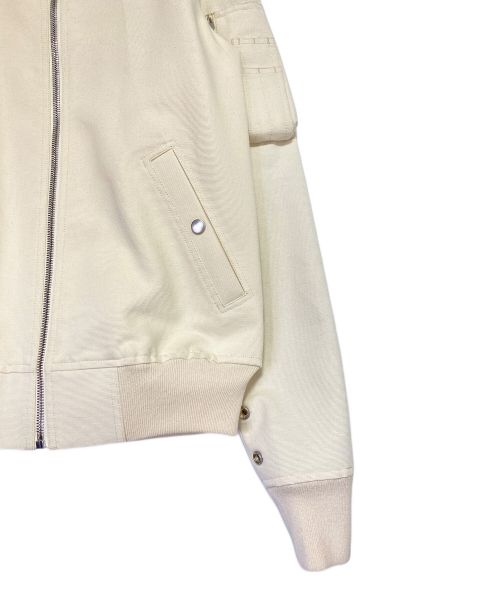 RICK OWENS（リックオウエンス）RICK OWENS (リックオウエンス) Raglan Bomber Jacket アイボリー サイズ:48の古着・服飾アイテム