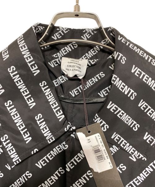 VETEMENTS（ヴェトモン）VETEMENTS (ヴェトモン) ナイロンコート ブラック サイズ:XSの古着・服飾アイテム